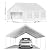 GarveeLife 20' x 20' Party Tent Heavy Duty Wedding Tent Outdoor Canopy Event Shelters Upgraded Galvanized Carport with Removable Sidewall Windows for Commercial, Parties, White