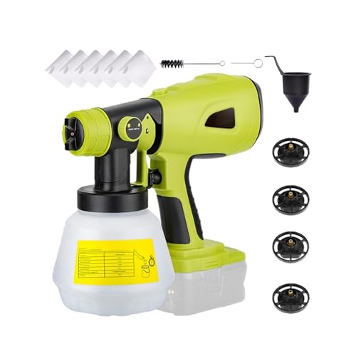 Cordless Paint Sprayer Replacement For,20V Max Battery,Handheld Electric Paint Sprayer With 1000ML Container(Green)