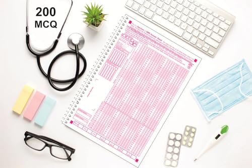 amblitz OMR Sheet For NEET | 200 MCQ | 50 Sheets to Practice in each Notebook | A4 Size | Pack of 2 | NEW PATTERN | Spiral Notebook |