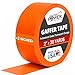 Real Professional Grade Gaffer Tape by Gaffer Power - Made in The USA - Orange Fluorescent 2 in X 30 Yds UV Blacklight Reactive Fluorescent - Heavy Duty Gaffers Tape - Non-Reflective