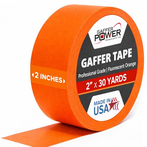 Gaffer Power Proudly Made in The USA, Real Professional Grade Gaffer Tape, Heavy Duty Gaffers Tape...