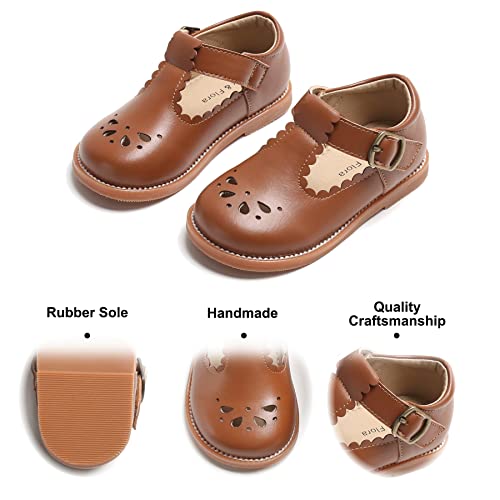Felix & Flora Toddler Little Girl Princess Dress Shoes-Mary Jane Flats for Girl Party School Shoes4