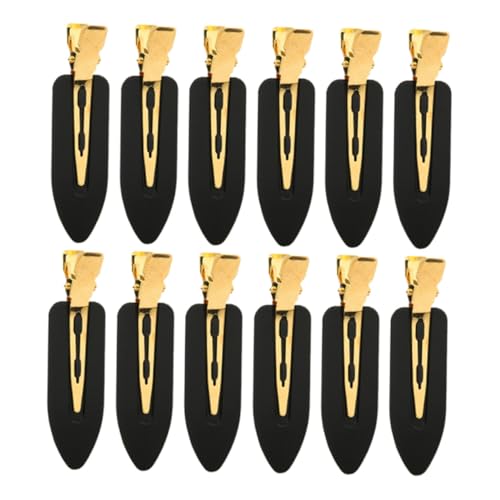 Zerodeko 12 piezas Clips para Pelo sin Doblar Ni Marcas Pinzas Suaves y Ligeras para Flequillo y Maquillaje Sin Arrugas ni Pliegues para Peinados Delicados