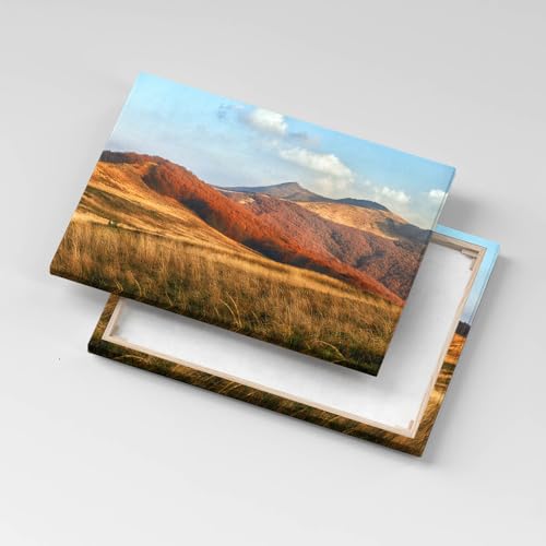 Image sur toile montagne pour s'évader : tableau automne Wallfluent 60x40 - 5