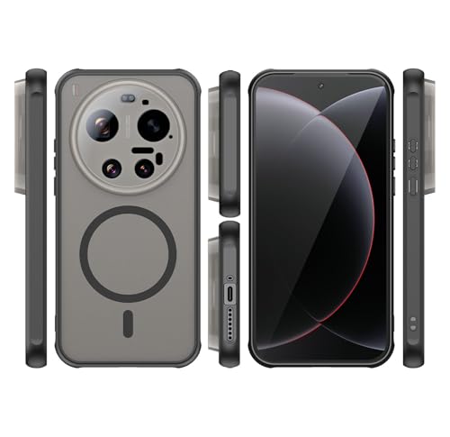 Image of Compatible with Xiaomi 17 Ultra Case Cover,Compatible with MagSafe,Anti-Fall,Compatible with Xiaomi 17 Ultra 5G 25128PNA1C Cell Protective Phone Case Black