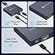 FQuanmap DisplayPort zu HDMI Splitter für Multi Monitor Adapter,4K@60Hz DisplayPort Splitter 1 in 3 Out für 3 Monitor HDMI Support Extended Mode auf Windows Kompatibel mit DP 1.4 Geräten