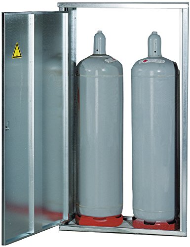 Flaschen-Schrank für 2 x 33kg Gasflasche ohne Rückwand, 840 x 1500 x 400 mm