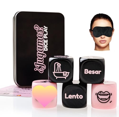 Dados para casal + face caixa com alvo com instruções - presente original para casais