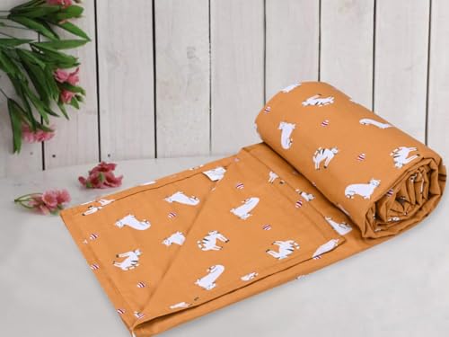 Image of Trance Home Linen 100% Cotton | New Born Baby Blanket | Baby Dohar Swaddler Comforter | Warm Baby Essential (1 Month to 12 Months 100x70 Centimeters | Kittens)