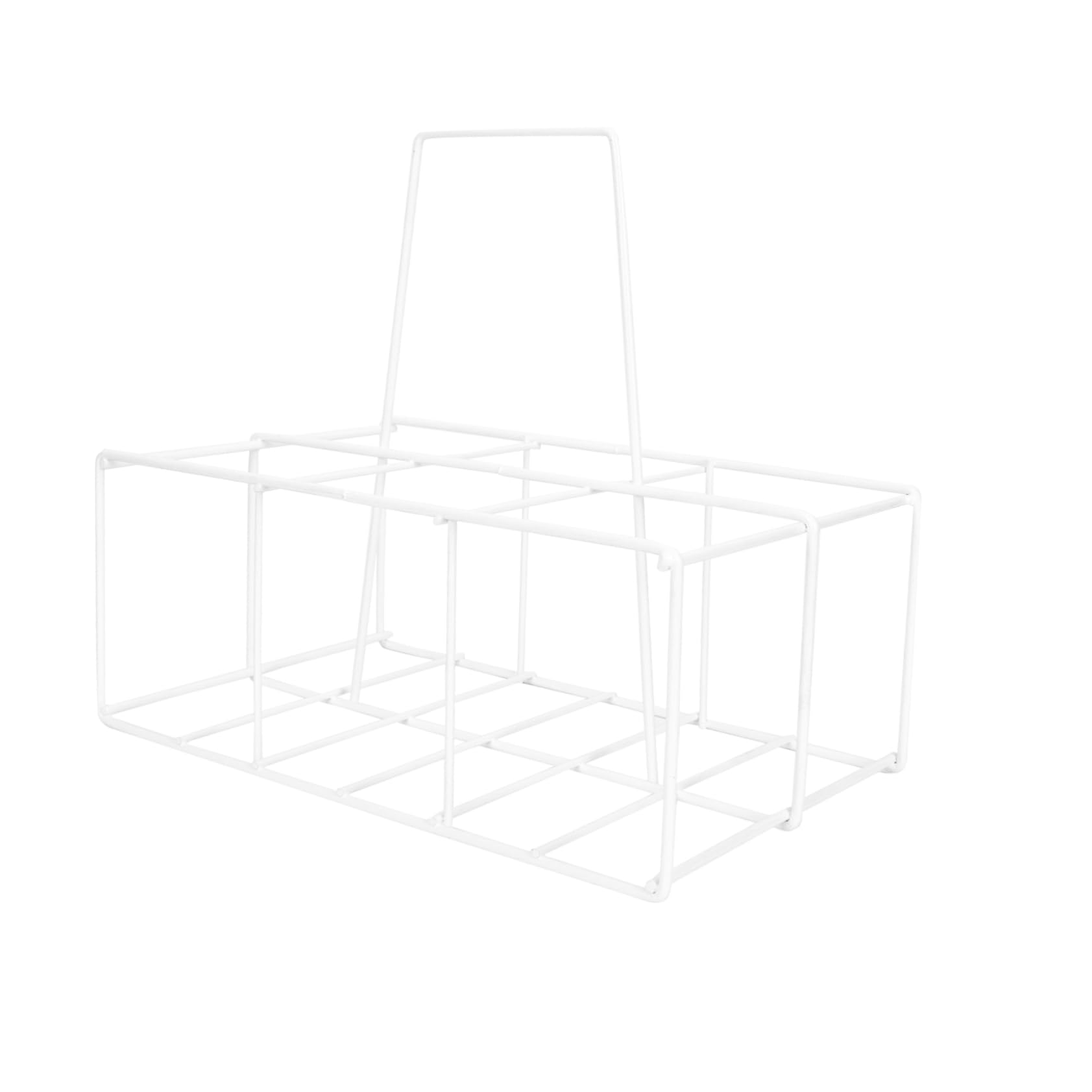 GRIRIW Iron Craft Beer Bottle Holder Rack Creative Portable Bottle Storage Basket Iron Design for Kitchen Organization and Beer Storage