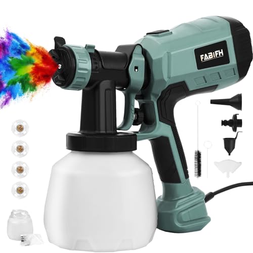 FABIFH Airless Paint Sprayer 1HP 3000PSI Stand Airless Sprayers for House Painting with Minimal Overspray 750W High Efficiency Thinning-Free for Home Interior and Exterior (Electric Spray Paint Gun)