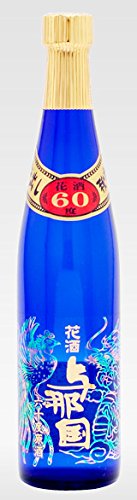 Amazon.co.jp: 泡盛 花酒 与那国・ブルーボトル 60度 500ml/(名)崎元