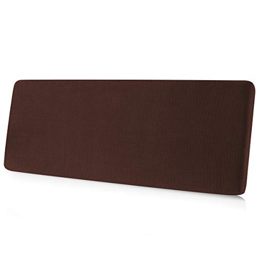 Image of CHUN YI Stretch Loveseat Couch Cushion Cover Suitable for 2 Settee, Sofa Seat Slipcover with Spandex Jacquard Fabric(Medium,Chocolate)