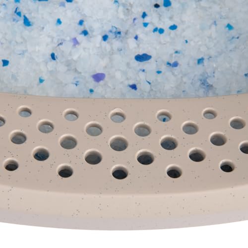 kooa - Schalentoilette für Katzen | aus 100% recyceltem Plastik | tiefer Einstieg | Löcher im Rand zum Streu-Abstreifen | Maße: 53 x 41 x 16 cm