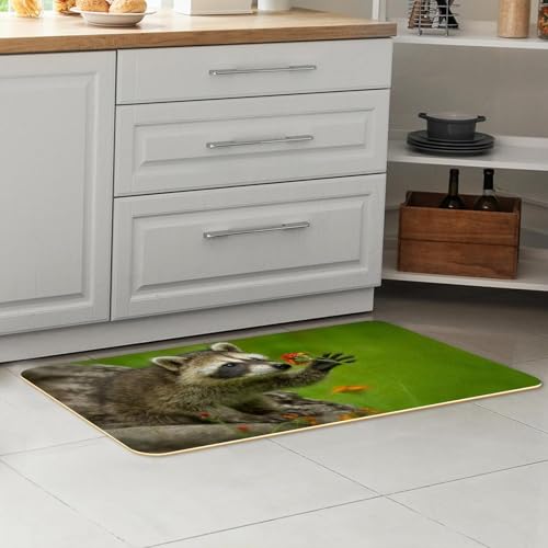 Tapete de cocina antideslizante contra salpicaduras VAPOKF alfombra absorbente lavable 7
