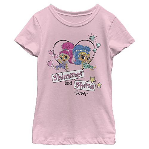 Nickelodeon Shimmer and Shine 4ever Girls Short Sleeve Tee Shirt