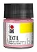 Produktbild Marabu 17160005231 - Textil Stoffmalfarbe wildrose 50 ml, Stoffdruckfarbe auf Wasserbasis, für helle Stoffe, waschbeständig bis 60°C, weicher Griff, einfache Fixierung durch Bügeln o. Backofen