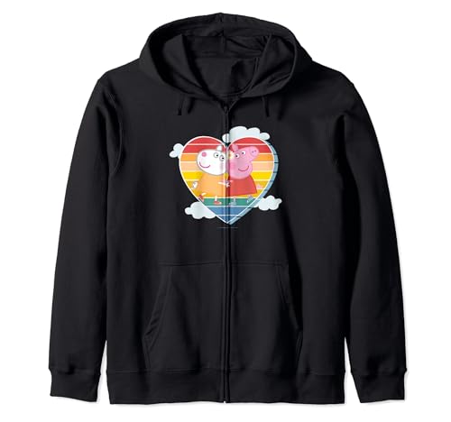 Peppa Pig hoodie enfant à fermeture éclair pour jouer à l'école