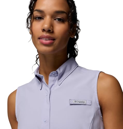 Columbia Women's PFG Tamiami Sleeveless Summer Shirt, Twilight, 3X – Ansicht 3