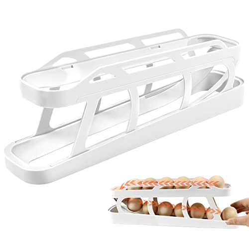 Portauova Per Frigorifero - 10 Uova, Plastica Trasparente, Organizzatore Cucina - Foto 7