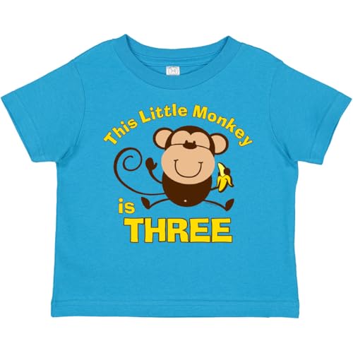 inktastic Little Monkey 3rd Birthday Boy Toddler T-Shirt