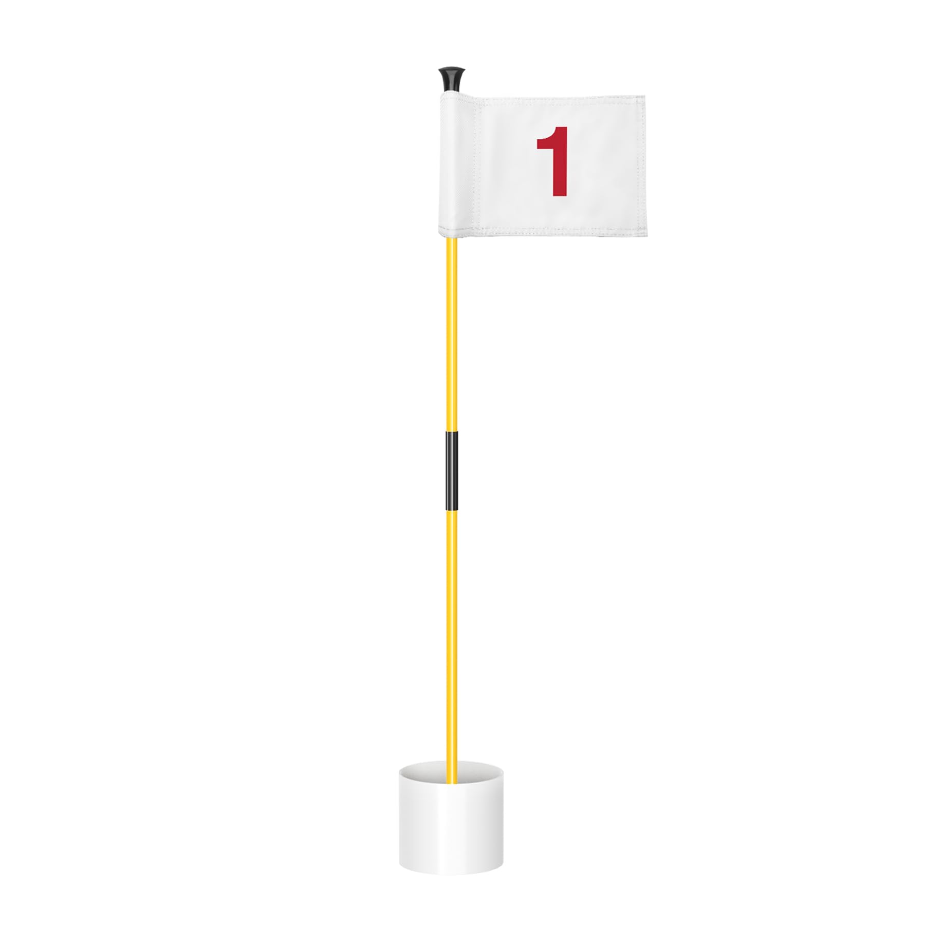KINGTOP Golf Flagstick Mini, Putting Green Flag for Yard, All 3 Feet, Double-Sided Numbered Golf Flags, Golf Pin Flag Hole Cup Set, Portable 2-Section Design, Gifts Idea