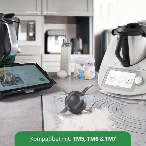 TeigPRO Messerschutz passend für Thermomix TM7, TM6, TM5 – Dreckschutz für Teige – schützt das Messer, reduziert Teigrückstände, erleichtert die Reinigung