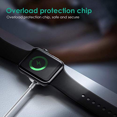 Tissyee Watch Charger, Charging Cable Magnetic Wireless Portable Charger Charging Cable Cord Compatible for Apple Watch Series SE 6, 5, 4, 3