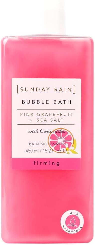 Sunday Rain Revitalising and Cleansing Pink Grapefruit and Sea Salt Bubble Ba...