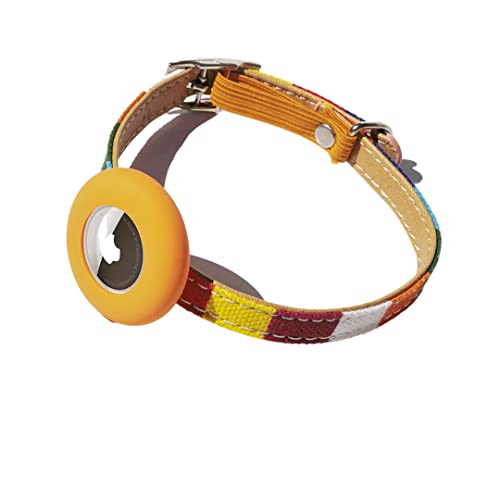 FIGARO CATS STORE® - AIRTAG Kraag voor katten: hennephalsband + waterdichte siliconen hoes compatibel met Apple AirTag - Gps anti-verlies. Elastisch, verstelbaar, anti-kous (XS)