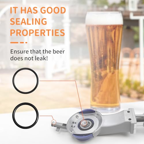 Dichtung O-Ringe für Philips Perfect Draft - Ersatz O-Dichtungsringe kompatibel mit Philips Perfect Draft Bier-Zapfanlage HD3600, 3610, 3620, 3720 | Gummiringe Set für Perfect Draft Fässer (3 PCS)