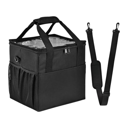 Sac de transport de boissons pliable et organiseur de rangement portable ajustable