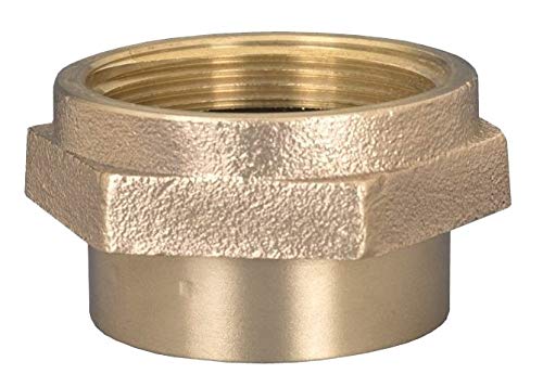 Dixon FM20S15T 2" F NPSH x 1.5" M NPT Hex Nipple, 2" ID, Cast Brass