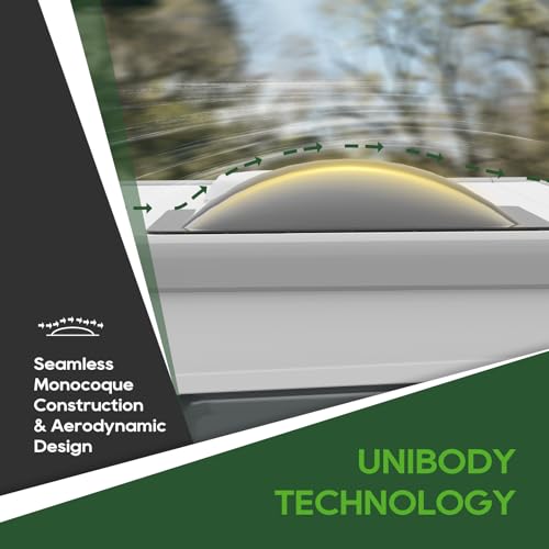 Image of RVGUARD RV Skylight Replacement, 26 inch x 26 inch Outer Dimension Skylight Fits All Standard 22 inch x 22 inch Openings, RV Skylight for Camper Trailer Fifth Wheel Truck, UV Resistant, Impact Resistant, Black