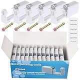 Nose Piercing Gun Kit - 72Pcs Self Nose Piercing Kit Unit Disposable Nose Piercing Gun Including 24Pcs Nose Piercing Gun with 24Pcs Built-in Nose Studs and 24Pcs Clean Tools for Nose Cartilage