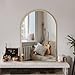 Arched Wall Mirror for Bathroom,Mirrors for Wall,24'x36',Vanity Mirror for Bedroom, Entryway, Living Room, Metal Frame (36'x24',Gold)