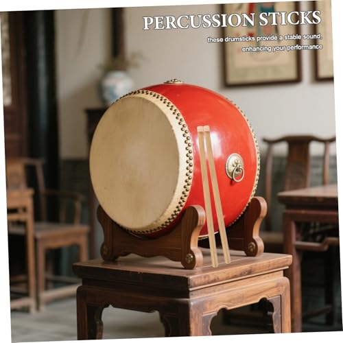 1 Par de Baquetas con Mangos Antideslizantes para Percusión Duraderas para Adultos para Redoblante y Marchas, Artesanía Profesional para Mejorar la Expresión Musical miniatura 6