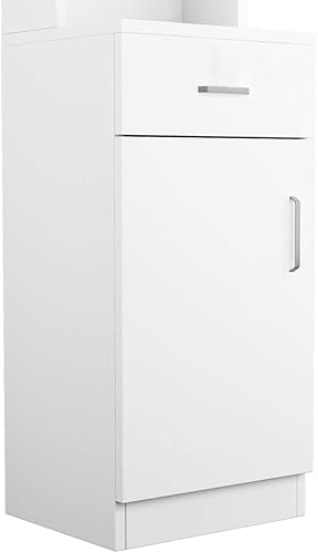 Miniatura 8 de Goujxcy Estación de salón de montaje en pared, gabinete de almacenamiento para estilista, estación de peluquería, equipo de spa con 5