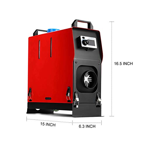 ALAVENTE Diesel Air Heater, All In 1 LCD Monitor Air Outlet Diesel Heater 5KW 12V Vehicle Heater for Car, Vans, Truck, RV, Boats, Trailer, Motorhome, Caravan