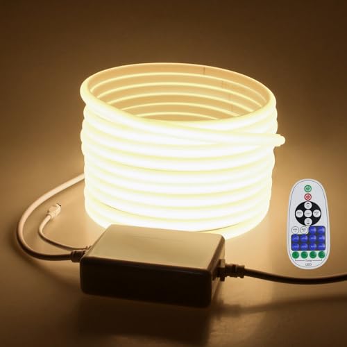 Tira LED COB 10m Outdoor Impermeable Blanco Cálido miniatura 2