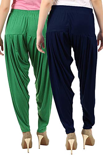 Image of Buy That Trendz Patiala Pants for Women Combo Regular Fit Cotton Patiala Salwar