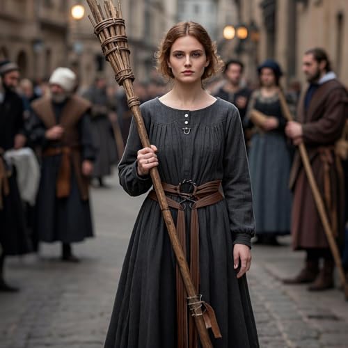 L'VOW Viking Troll Cross Rope Belt Norse Witch Rope Belt Renaissance Pagan Medieval Accessory3