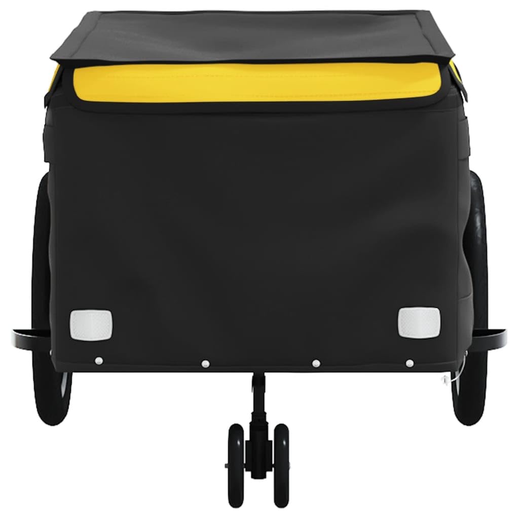 Remolque para Bicicletas, Carrito para, Hierro Resistente, Carrito de Carga para Bicicletas para Equipaje, Mercancías y Herramientas, Incluye Bandera de Seguridad
