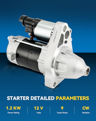 Image of PHILTOP New Starter Motor Replacement for Honda for 2006-2011 Civic 1.8L(Manual) OE:17957N 31200RNAA11, 31200RNAA01, 17957, DS4RD, DS4R5, 17957N