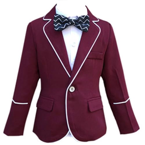 Manteau à un bouton pour garçon et veste de smoking de cérémonie officielle