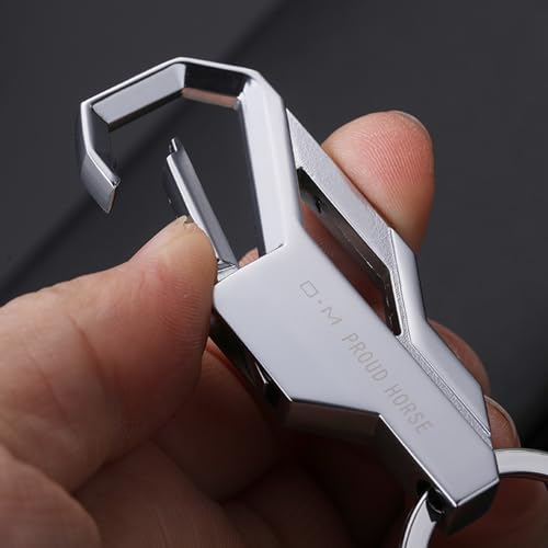 Image of THE MEN THING - Stylish Multicolor Stainless Steel Keychain for Men & Boys (Phantom Grip - Steel)