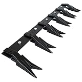 RBFGYIOP Barra Dentata Benna Per Impieghi Gravosi Per Trattori e Minipale – Installazione Senza Fori, Adatta a Bordi ≤1/2", Denti Resistenti, Caricatore Globale, Protezione Efficiente Della Benna