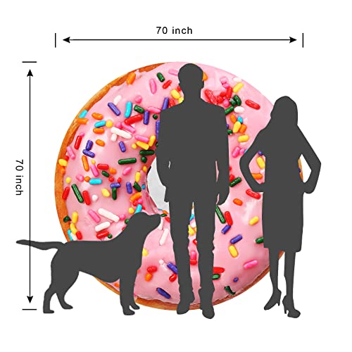 image for INNOLITES Realistic Donut Blanket, Thermal Towel Blanket Lightweight a