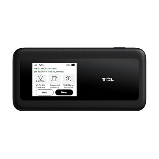 TCL Linkzone 5G UW (MW513U) | Verizon and GSM Unlocked | 5G MiFi Hotspot Router | Black