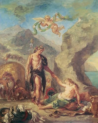 Reproducción las Cuatro Estaciones Otoño cuadro de Delacroix decorativo 60x90cm